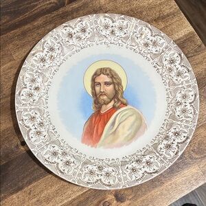 Vintage Jesus/Religious Decorative Plate